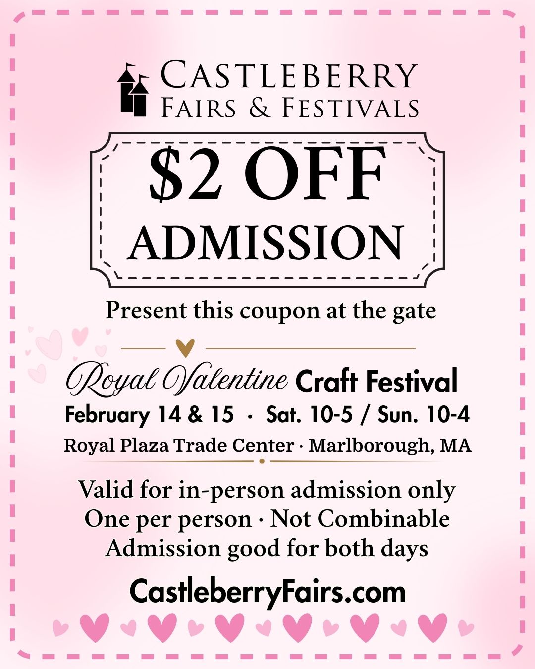 Coupon Royal Valentine Craft Festival