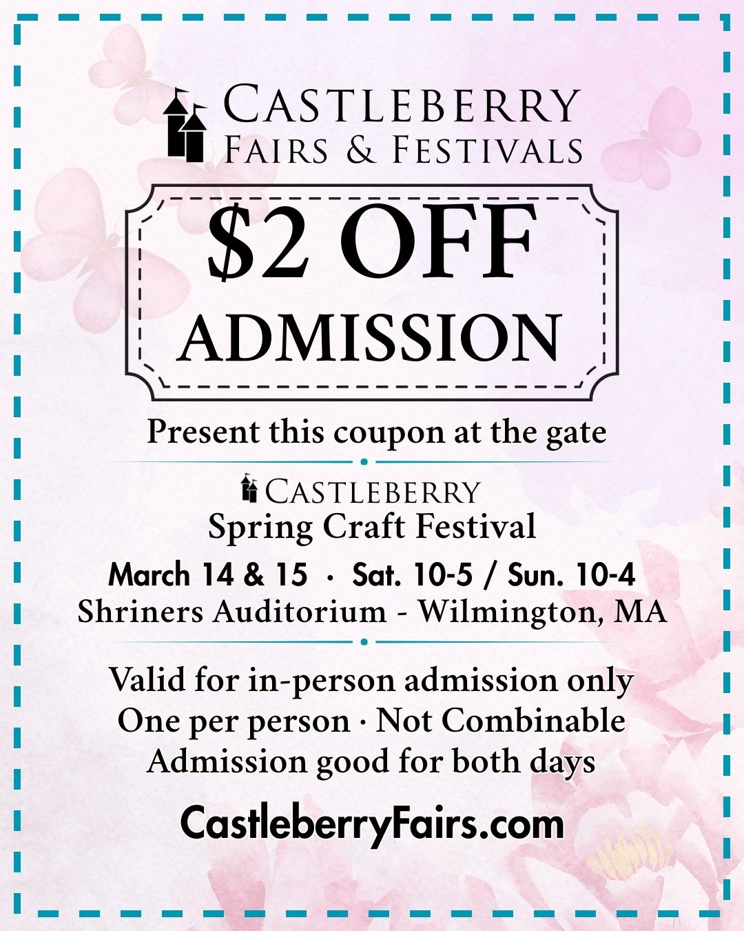 Coupon Castleberry Spring Craft Festival 