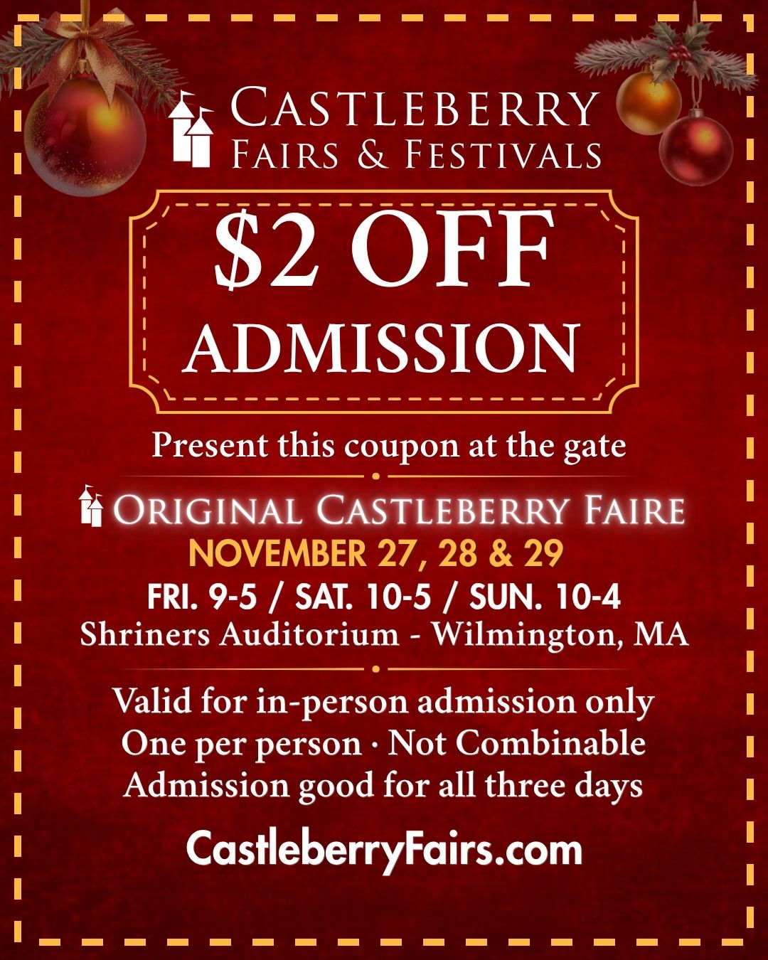 Original Castleberry Fair coupon